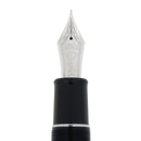 SAILOR PRO GEAR BLACK / SILVER KING OF PEN 21K MED NIB FOUNTAIN PEN NEVER INKED OFFERED BY ANTIQUE DIGGER