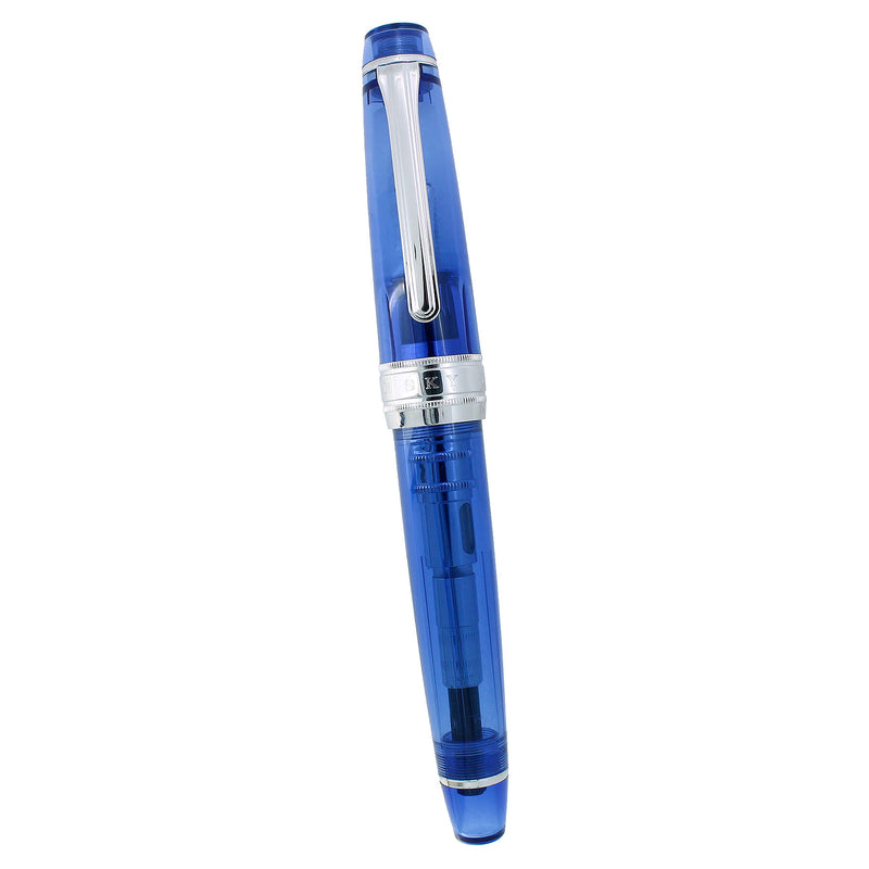 SAILOR PRO GEAR SPECIAL EDITION SKY BLUE DEMONSTRATOR KING OF PEN 21K MED NIB FOUNTAIN PEN MINT OFFERED BY ANTIQUE DIGGER