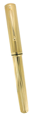 C1996 SHEAFFER GRAND CONNAISSUER 23K GOLD PLATED FOUNTAIN PEN NEVER INKED MINT OFFERED BY ANTIQUE DIGGER