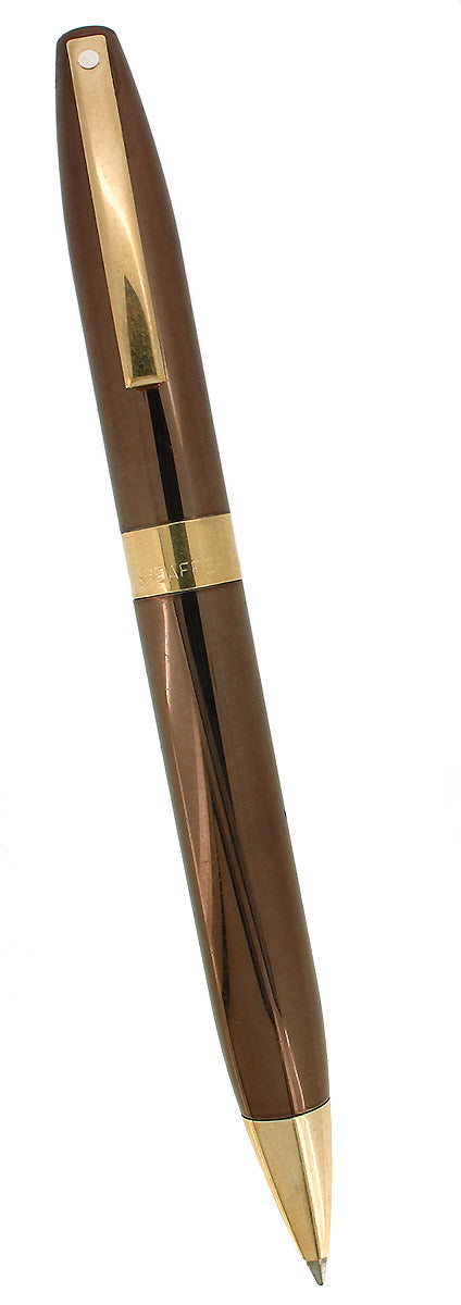 CIRCA 2002 SHEAFFER LEGACY 2 POLISHED COPPER & GOLD TRIM BALLPOINT PEN OFFERED BY ANTIQUE DIGGER