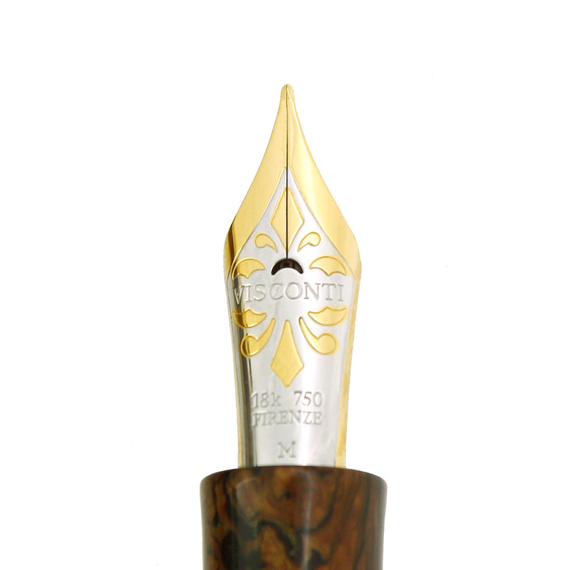 VISCONTI DIVINE PROPORTIONS 25TH ANNIVERSARY 18K GOLD LIMITED EDITION FOUNTAIN PEN MINT BOXED OFFERED BY ANTIQUE DIGGER