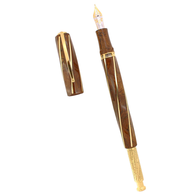 VISCONTI DIVINE PROPORTIONS 25TH ANNIVERSARY 18K GOLD LIMITED EDITION FOUNTAIN PEN MINT BOXED OFFERED BY ANTIQUE DIGGER