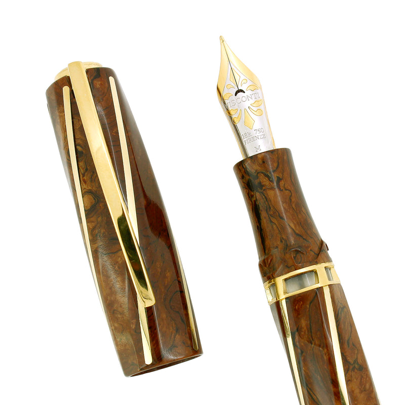 VISCONTI DIVINE PROPORTIONS 25TH ANNIVERSARY 18K GOLD LIMITED EDITION FOUNTAIN PEN MINT BOXED OFFERED BY ANTIQUE DIGGER