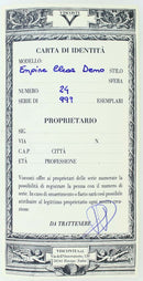 VISCONTI EMPIRE BLUE DEMONSTRATOR STERLING TRIM 18K FINE NIB FOUNTAIN PEN NEVER INKED NOS OFFERED BY ANTIQUE DIGGER