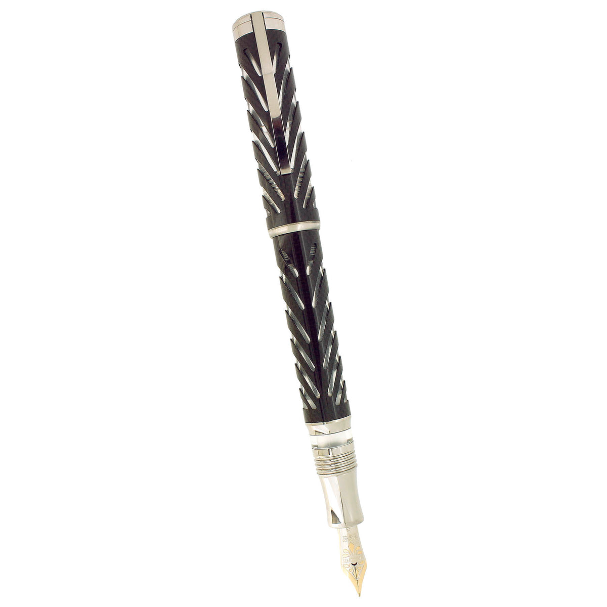 VISCONTI LIMITED EDITION CARBON DREAM RIPPLE FOUNTAIN PEN NEVER INKED