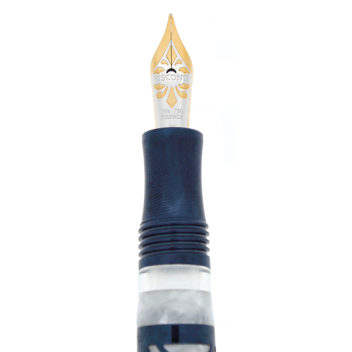 VISCONTI RIPPLE BLUE STERLING LIMITED EDITION FOUNTAIN PEN NEVER INKED