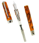 VISCONTI OPERA CLUB YELLOW SUMMER 14K FINE NIB FOUNTAIN PEN NEVER INKED NOS OFFERED BY ANTIQUE DIGGER