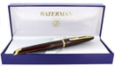 WATERMAN CARENE AMBER SHIMMER 18K FINE NIB FOUNTAIN PEN MINT IN BOX OFFERED BY ANTIQUE DIGGER