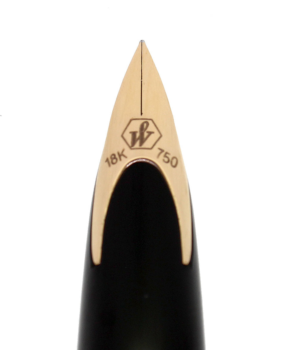 WATERMAN CARENE AMBER SHIMMER 18K FINE NIB FOUNTAIN PEN MINT IN BOX