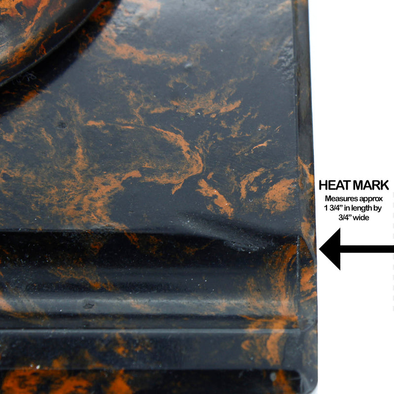 RARE VINTAGE WATERMAN RED MOTTLED GLOBE DESK BASE WITH