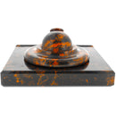 RARE VINTAGE WATERMAN RED MOTTLED GLOBE DESK BASE WITH