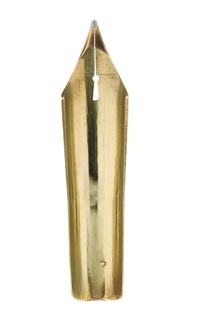 CIRCA 1927 WATERMAN #7 GREEN 14K KEYHOLE FOUNTAIN PEN NIB
