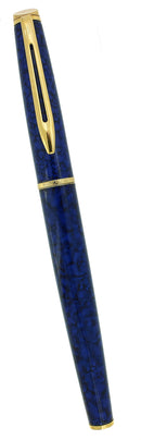 1990S WATERMAN HEMISPHERE BLUE MARBLE LACQUER FOUNTAIN PEN MINT