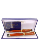1990S WATERMAN LIAISON EBONITE FOUNTAIN PEN AND BALLPOINT PEN SET 18K MED STUB NIB OFFERED BY ANTIQUE DIGGER