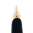 2000 PARKER ELLIPSE BLACK LACQUE GOLD TRIM W/18K MED NIB FOUNTAIN PEN NEVER INKED OFFERED BY ANTIQUE DIGGER