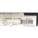 2000 PARKER ELLIPSE BLACK LACQUE GOLD TRIM W/18K MED NIB FOUNTAIN PEN NEVER INKED OFFERED BY ANTIQUE DIGGER