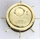 VINTAGE SETH THOMAS SHIPS WHEEL BRASS HELMSMAN 8-DAY CLOCK CHIMES & WORKS OFFERED BY ANTIQUE DIGGER