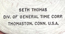 VINTAGE SETH THOMAS SHIPS WHEEL BRASS HELMSMAN 8-DAY CLOCK CHIMES & WORKS OFFERED BY ANTIQUE DIGGER