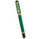 CIRCA 1992 WATERMAN PATRICIAN JADE GREEN 18K FINE GLOBE NIB FOUNTAIN PEN W/BOX OFFERED BY ANTIQUE DIGGER