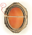 ANTIQUE 14K CAMEO BROOCH WITH HAND CHASED BEZEL & RELIEF SHELL CAMEO OFFERED BY ANTIQUE DIGGER