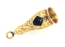 VICTORIAN 14K YELLOW GOLD HAND CHASED CIGAR CUTTER FOB OFFERED BY ANTIQUE DIGGER
