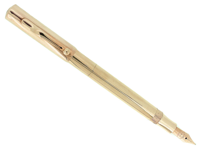 C1920S 14K W.S. HICKS & SONS MADE FOR TIFFANY COMBO FOUNTAIN PEN PENCIL RESTORED OFFERED BY ANTIQUE DIGGER