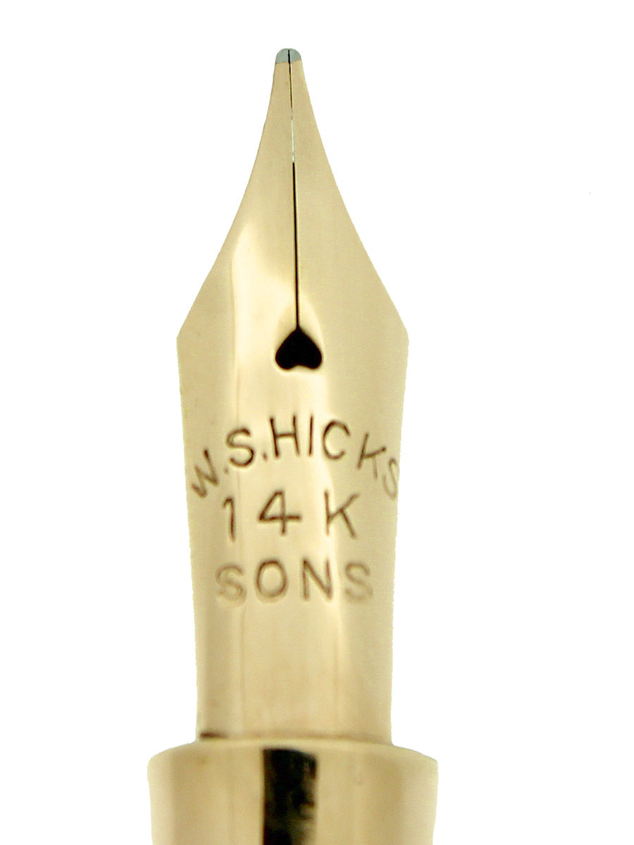 万年筆　太軸　WARRANTED 14K C1920S 14K W.S. HICKS & SONS MADE FOR TIFFANY COMBO FOUNTAIN PEN PENCI