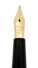 LATE 1800S REPOUSSE GOLD FILLED DIAMOND SNAIL FLORAL PATTERN FOUNTAIN PEN RESTORED OFFERED BY ANTIQUE DIGGER