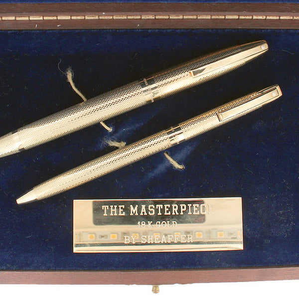 1970S SHEAFFER IMPERIAL TD 18K SOLID GOLD MASTERPIECE BARLEYCORN PATTE