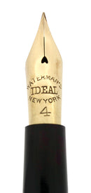 C1902 WATERMAN 0324 BHR TAPER CAP GOLPHERESQUE PATTERN EYEDROPPER FOUNTAIN PEN MINT OFFERED BY ANTIQUE DIGGER