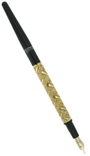 C1902 WATERMAN 0324 BHR TAPER CAP GOLPHERESQUE PATTERN EYEDROPPER FOUNTAIN PEN MINT OFFERED BY ANTIQUE DIGGER