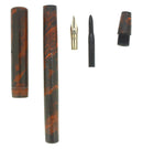 C1903 NEW LINCOLN MOTTLED HARD RUBBER FOUNTAIN PEN M-BBB 2.27 FLEX NIB RESTORED OFFERED BY ANTIQUE DIGGER