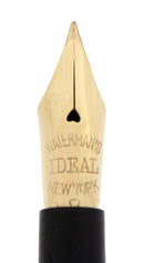 1904 WATERMAN 0502 GOLPHERESQUE EYEDROPPER FOUNTAIN PEN RESTORED OFFERED BY ANTIQUE DIGGER