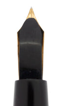 CIRCA 1910 WATERMAN #20 SMOOTH BLACK HARD RUBBER FOUNTAIN PEN EYEDROPPER #10 NIB RESTORED