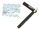 CIRCA 1910 WATERMAN #20 SMOOTH BLACK HARD RUBBER FOUNTAIN PEN EYEDROPPER #10 NIB RESTORED