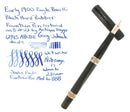 EARLY 1900S EAGLE PENCIL CO STRAIGHT CAP BLACK HARD RUBBER FOUNTAIN PEN RESTORED OFFERED BY ANTIQUE DIGGER