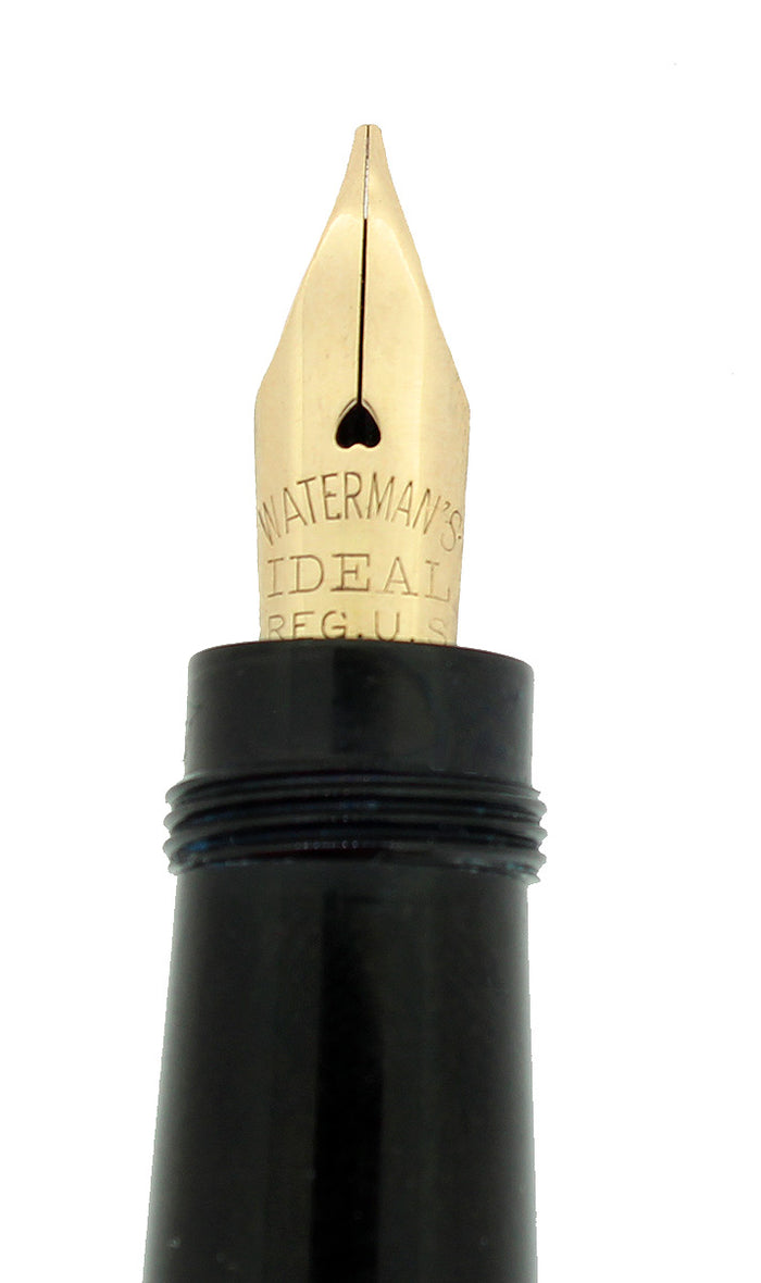 WATERMAN 442 1/2 V Safety 万年筆 C1912 WATERMAN STERLING 442 TREFOIL VINE PATTERN SAFETY FOUNTAIN PEN R