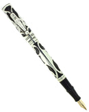 C1914 WATERMAN STERLING 412 POC TREFOIL PATTERN FOUNTAIN PEN RESTORED OFFERED BY ANTIQUE DIGGER