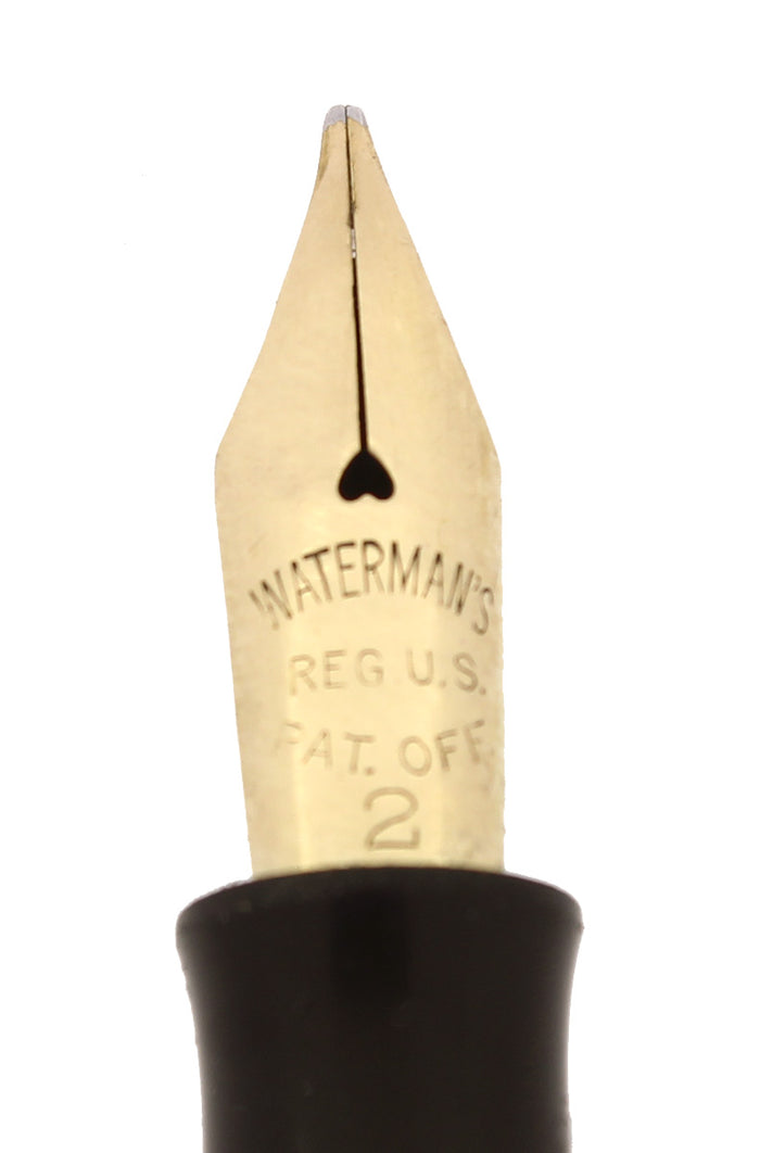 C1914 WATERMAN STERLING 412 POC TREFOIL PATTERN EYEDROPPER