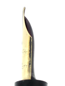 C1915 KRAKER BLACK CHASED HARD RUBBER FILLER FOUNTAIN PEN RESTORED NEAR MINT OFFERED BY ANTIQUE DIGGER