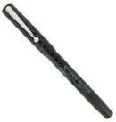 C1915 KRAKER BLACK CHASED HARD RUBBER FILLER FOUNTAIN PEN RESTORED NEAR MINT OFFERED BY ANTIQUE DIGGER