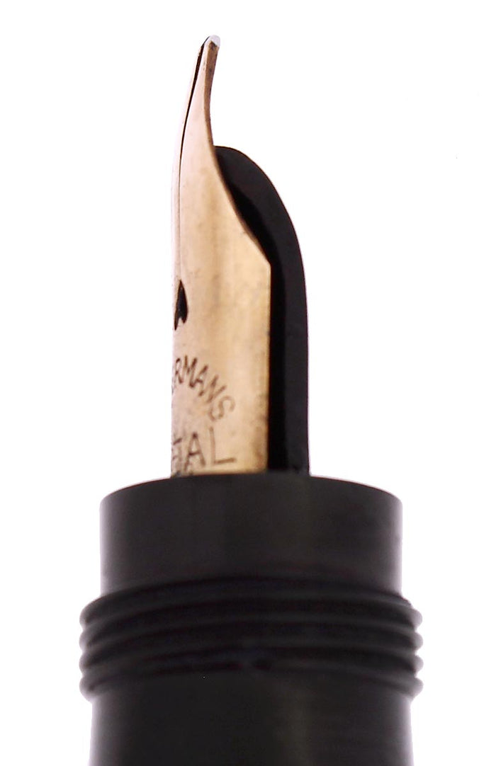 CIRCA 1915 WATERMAN 12 VS BCHR SAFETY FOUNTAIN PEN STUB NIB RESTORED