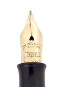 C1916 WATERMAN 12 1/2 STERLING SHERATON FOUNTAIN PEN M-BBB FLEX NIB RESTORED OFFERED BY ANTIQUE DIGGER