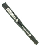 C1917 WATERMAN 12 1/2 VPSF BLACK CHASED HARD RUBBER FOUNTAIN PEN RESTORED OFFERED BY ANTIQUE DIGGER