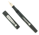 C1917 WATERMAN 12 1/2 VPSF BLACK CHASED HARD RUBBER FOUNTAIN PEN RESTORED OFFERED BY ANTIQUE DIGGER