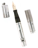 SCARCE C1917 WATERMAN TELESCOPING CAP STERLING GOTHIC OVERLAY 452 1/2V FOUNTAIN PEN RESTORED OFFERED BY ANTIQUE DIGGER
