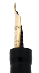 C1918 MABIE TODD SWAN MILITARY SAFETY BLACK CHASED HR INK TABLET FOUNTAIN PEN OFFERED BY ANTIQUE DIGGER