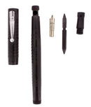 C1918 MABIE TODD SWAN MILITARY SAFETY BLACK CHASED HR INK TABLET FOUNTAIN PEN OFFERED BY ANTIQUE DIGGER