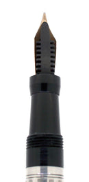 C1918 MABIE TODD SWAN STERLING SILVER F-BBB FLEX NIB FOUNTAIN PEN RESTORED OFFERED BY ANTIQUE DIGGER