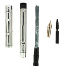 C1918 MABIE TODD SWAN STERLING SILVER F-BBB FLEX NIB FOUNTAIN PEN RESTORED OFFERED BY ANTIQUE DIGGER